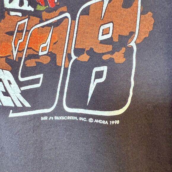 AHDRA Afterburner Tour 1998 Rare Shirt Size XL Black Racing Vintage Cycle - Picture 4 of 13